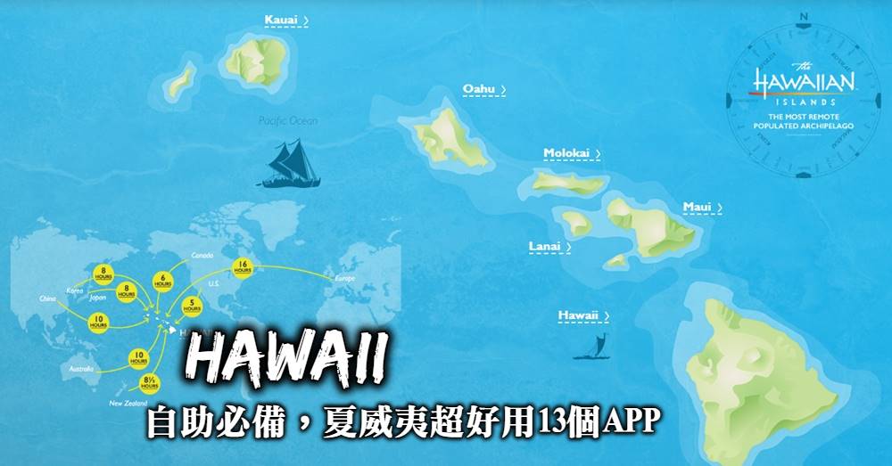 【夏威夷旅遊必備APP】找餐廳美食、自駕交通規劃、景點活動推薦